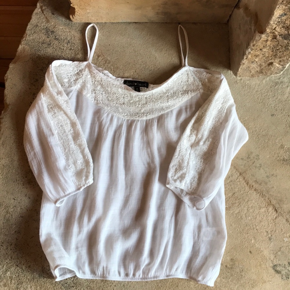Cold Shoulder Lace Top